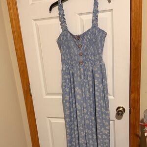 Vine & Valley Floral Romper Button Front XL